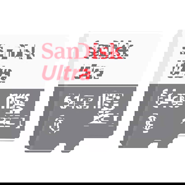 Micro SD ბარათი | Micro SDXC SanDisk SDSQUNR-64GB / Gray