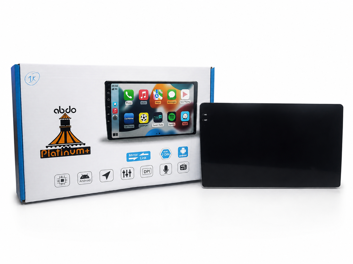 მაგნიტოფონი | Car Recorder  Abdo Platinum+  / UNIVERSAL 4+64GB / 9 inches / Android / Black 1K