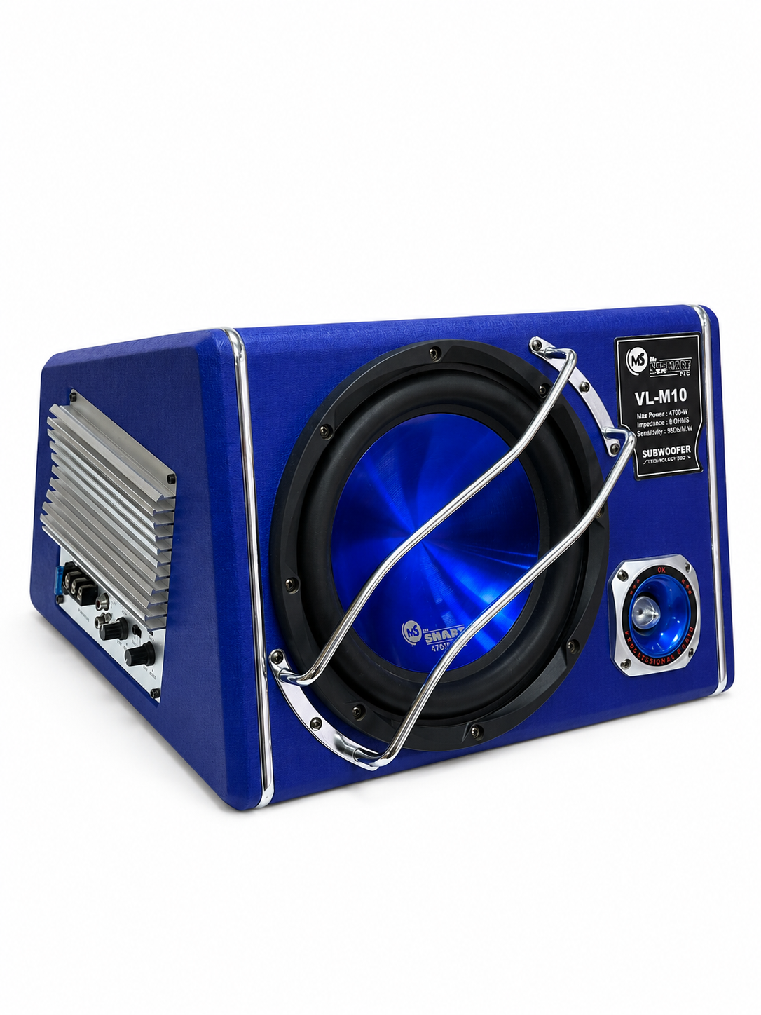 დინამიკი ავტომანქანის | Car Speaker MS Smart VL-M10 / 4700W / Black Blue
