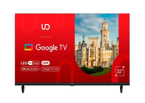 TV/ LED/ UDTV/ TV 32"(81cm)/ UD 32GHC5210  Google TV 16:9 1366x768  178*/178* 250cd/m2 BT5.0 DVB-T/T2/C/S/S2, Cl+ HDMIx2 USB2.0 2x8W VESA 200x200