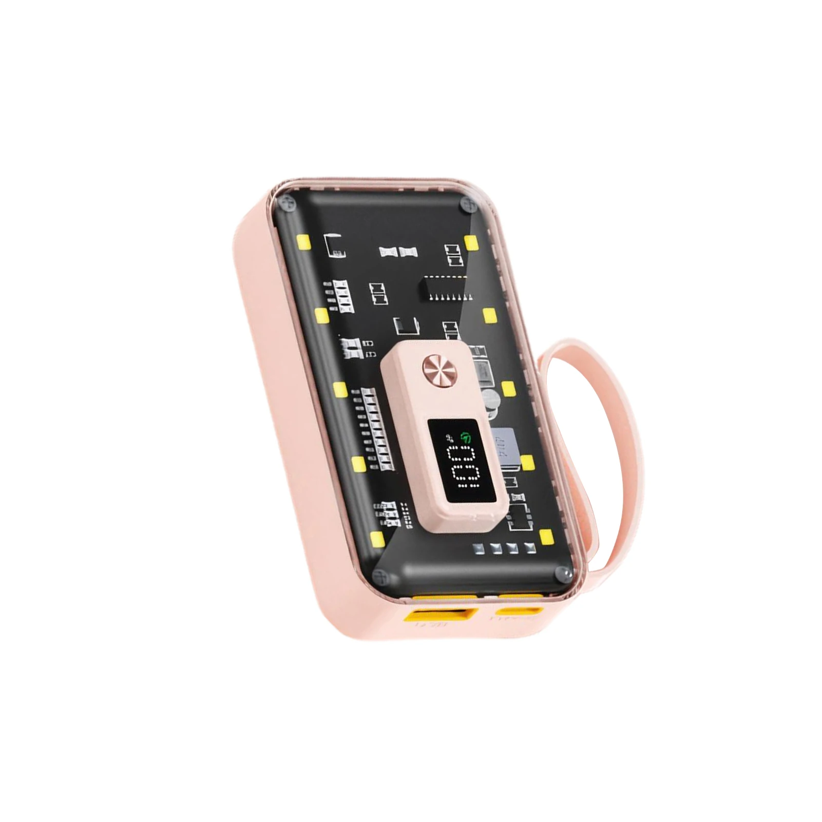 პოვერ ბანკი | Power bank  With LED Light / MTNT / 20000mAh / Pink 